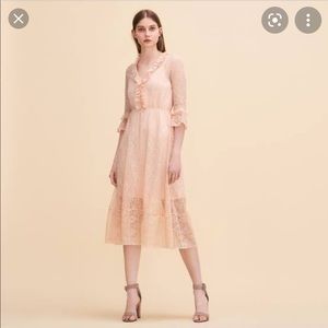 Maje pink lace dress